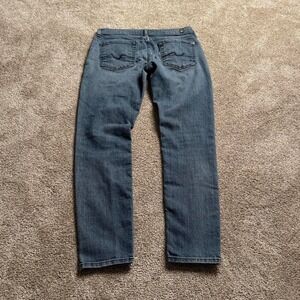 7 FOR ALL MANKIND "GENEVIEVE" EVERYDAY BLUE DENIM